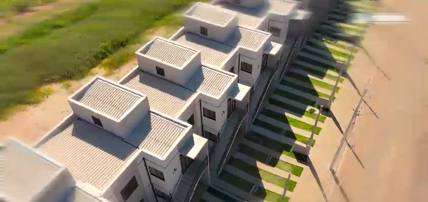 Vista aérea do residencial